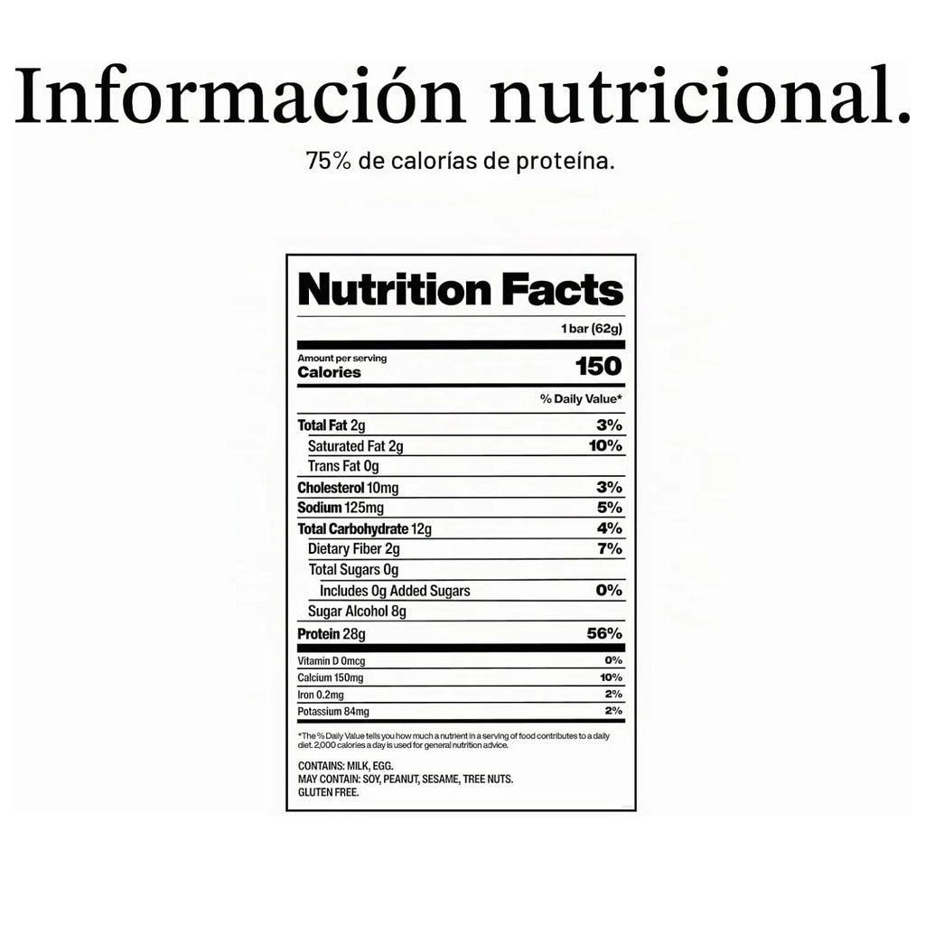 David Barra de Proteína 28 g de Proteína por Porción, Caja con 12 Piezas, Sabor Cinnamon Roll