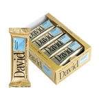 David Barra de Proteína 28 g de Proteína por Porción, Caja con 12 Piezas, Sabor Cinnamon Roll