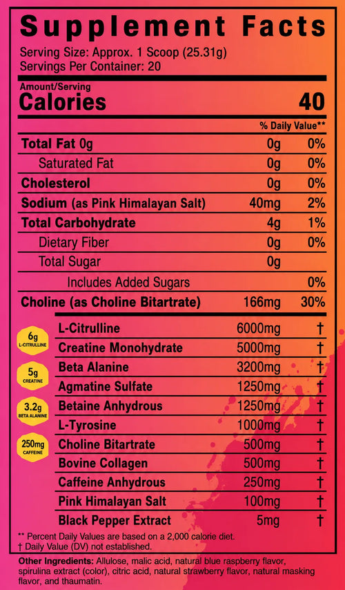 Bodacious Pre-Workout Fruit Pump