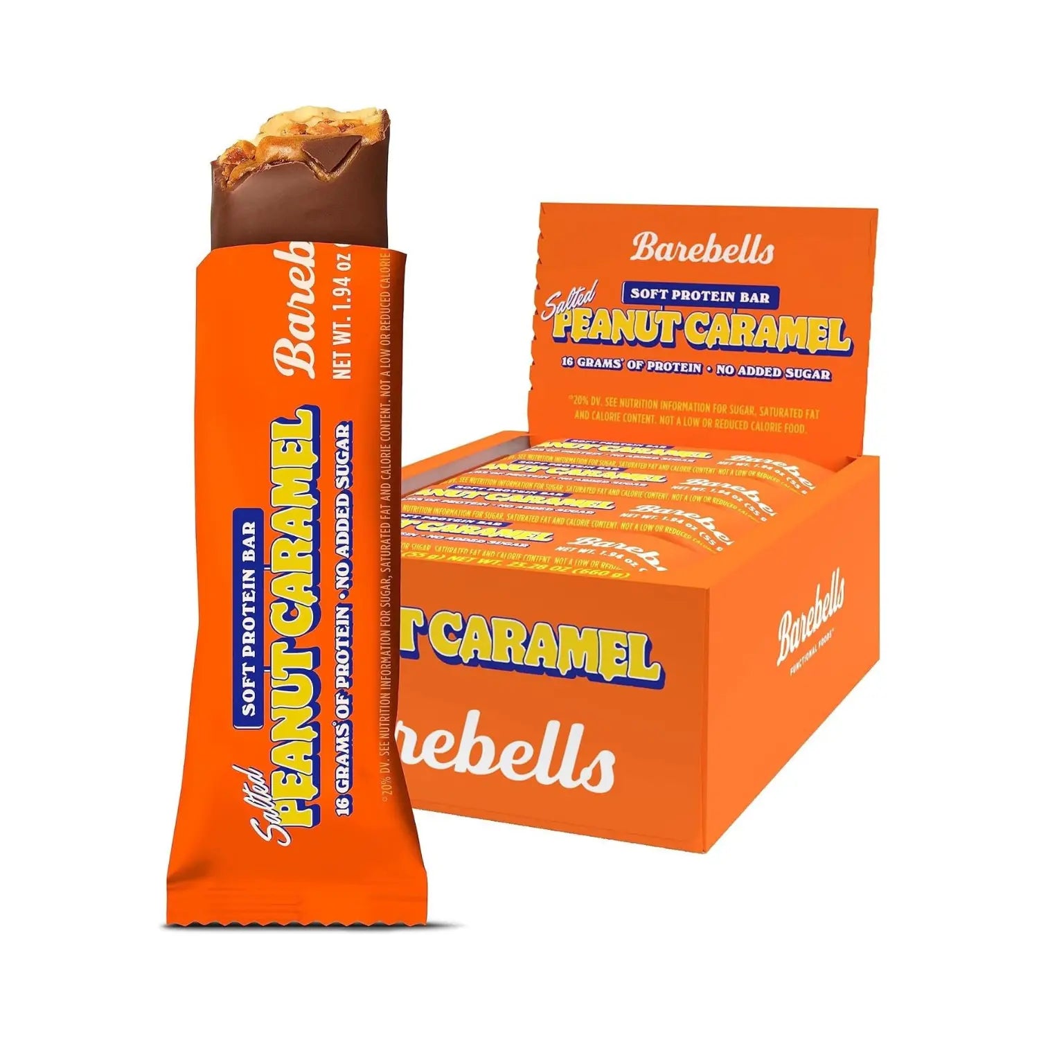 Barebells Barras De Proteina 12 Pzs De 55 Grs Softbar Salted Peanut Caramel