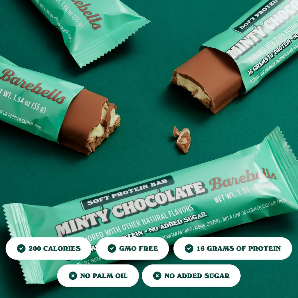 Barebells Proteina Barra 12pzs De 55gr Sfn Minty chocolate