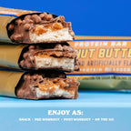 BAREBELLS PROTEINA BARRA 12PZS DE 55gFR SFN PEANUT BUTTER