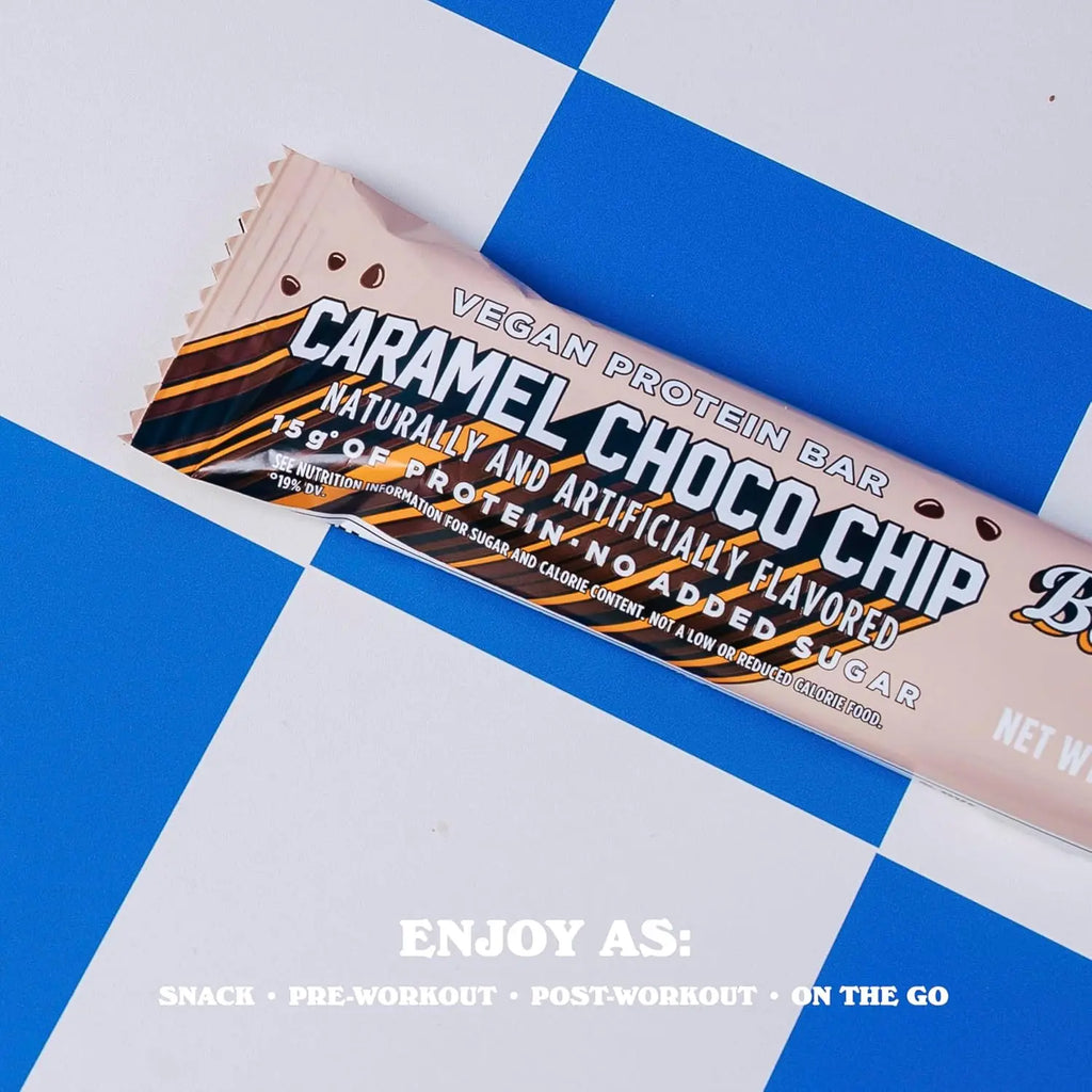 Barebells Barra Vegana De Proteina 12pzs De 55gr caramel choco chip
