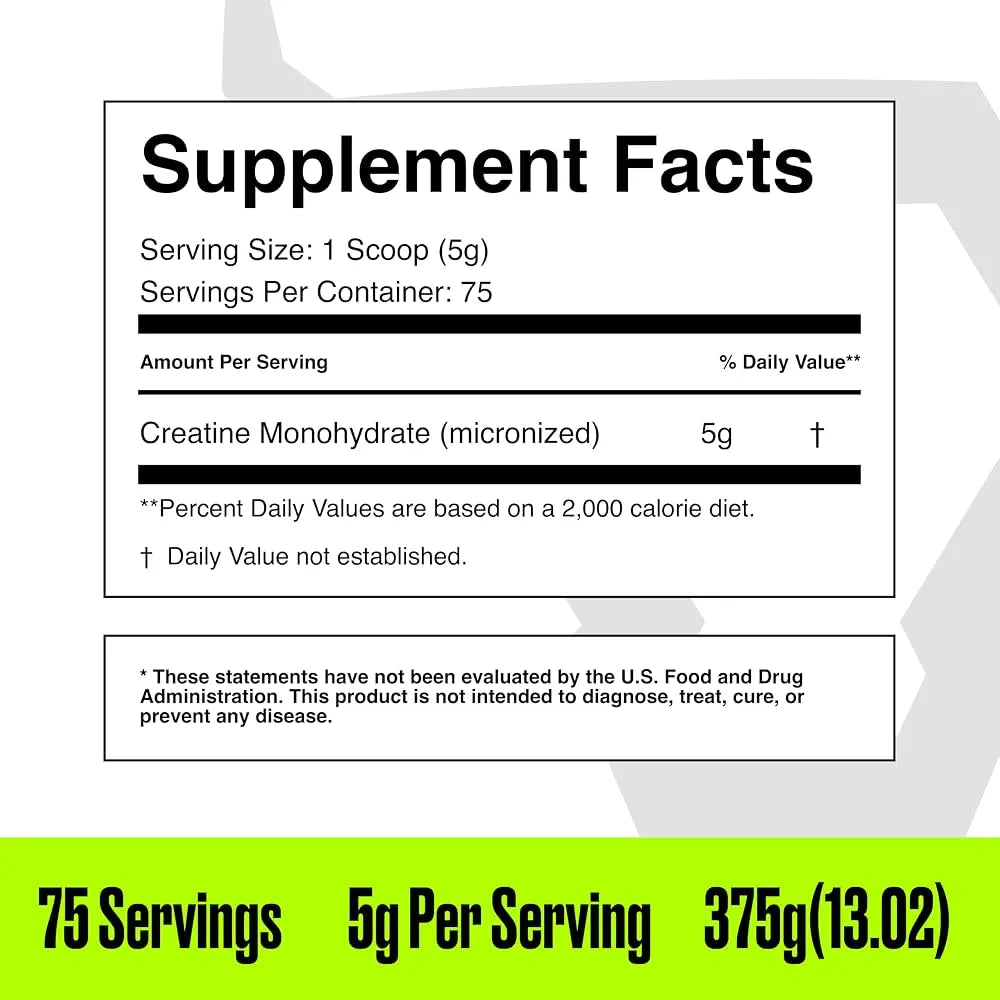 BullFit Micronized Creatine Monohydrate (75 servings)