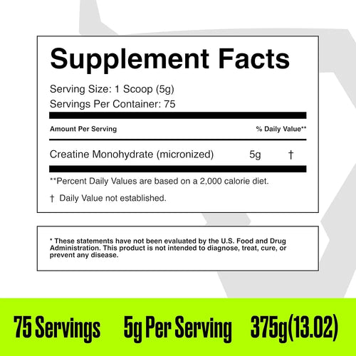 BullFit Micronized Creatine Monohydrate (75 servings)