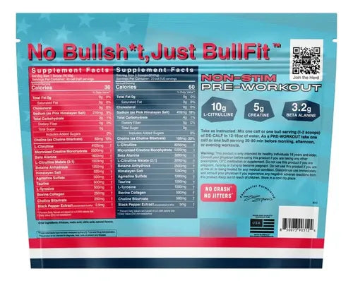 De-Calf Non-Stim Pre-Workout Freedom Pop