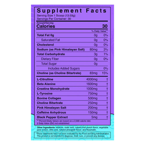 Bull Fit, Cowabunga Daily Pick Me Up Pre-Workout, 378.9 g, 30 Servicios, Energía y Rendimiento