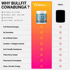 Bull Fit, Cowabunga Daily Pick Me Up Pre-Workout, 378.9 g, 30 Servicios, Energía y Rendimiento