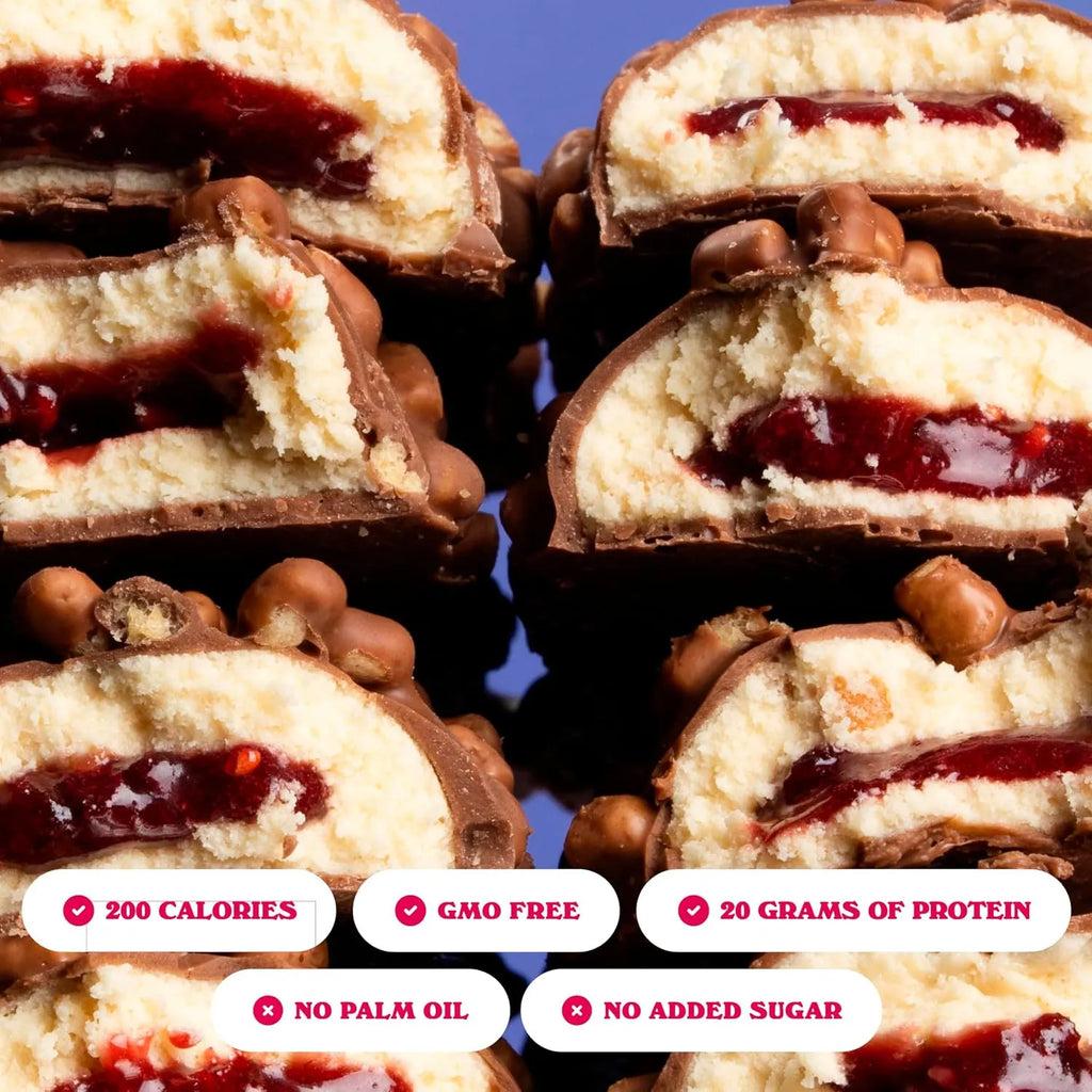 Barebells Barras De Proteina 12 Pzs De 55 Grs Peanut Butter & Jelly