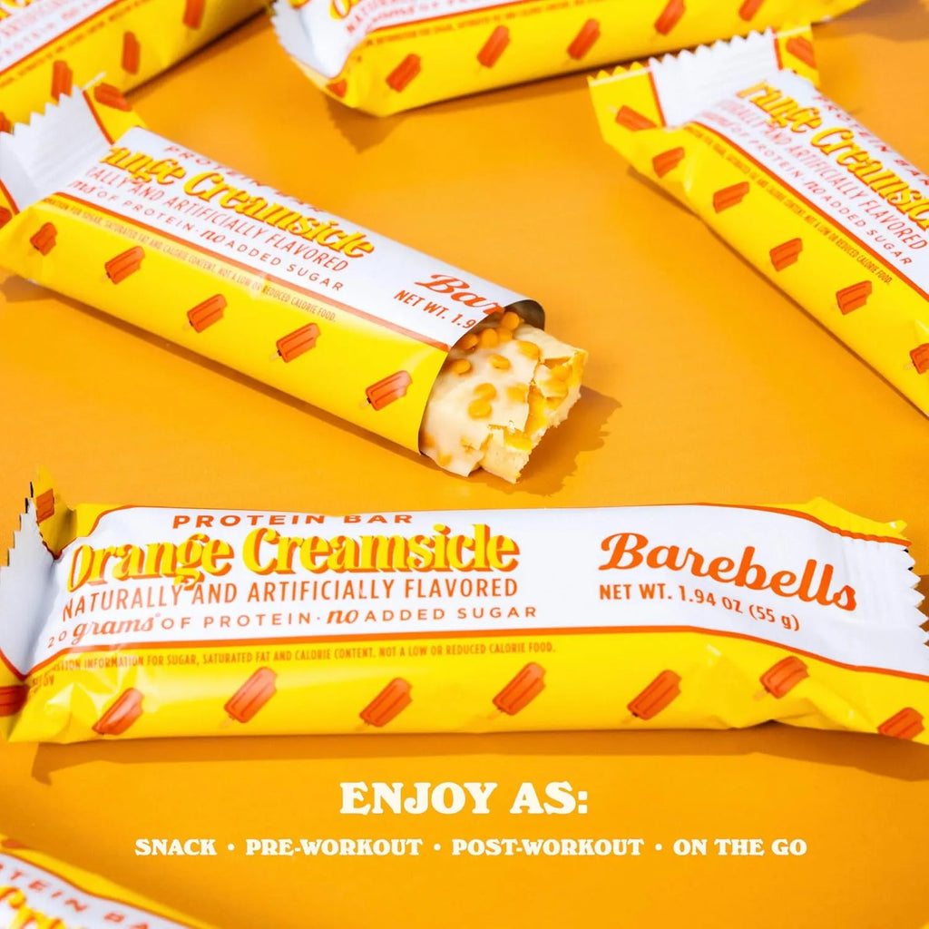 Barebells Barras De Proteina 12 Pzs De 55 Grs Sabor Orange Creamsicle