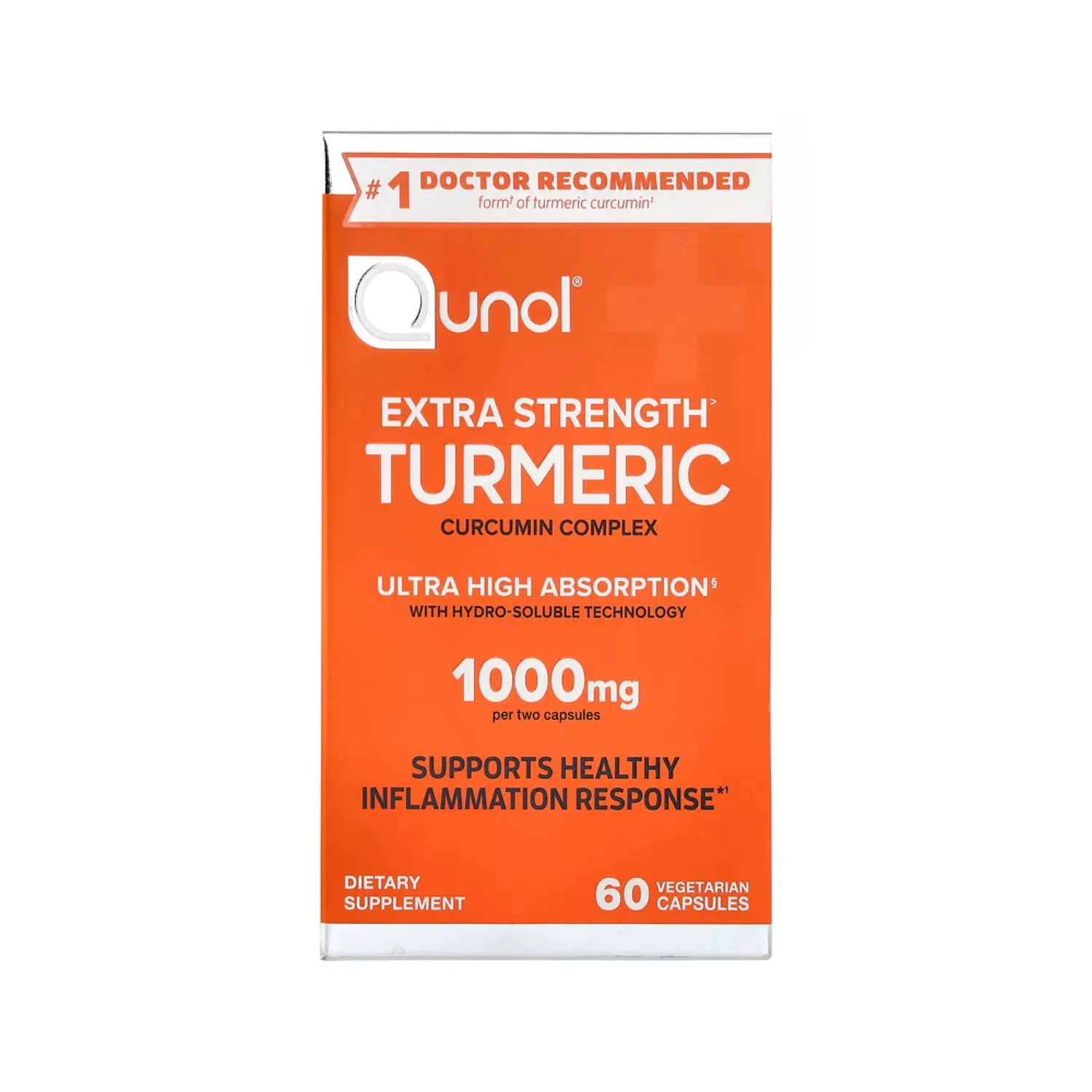 Qunol Cúrcuma Complejo De Curcumina 60 Cápsulas Vegetales 500mg Por Cápsula