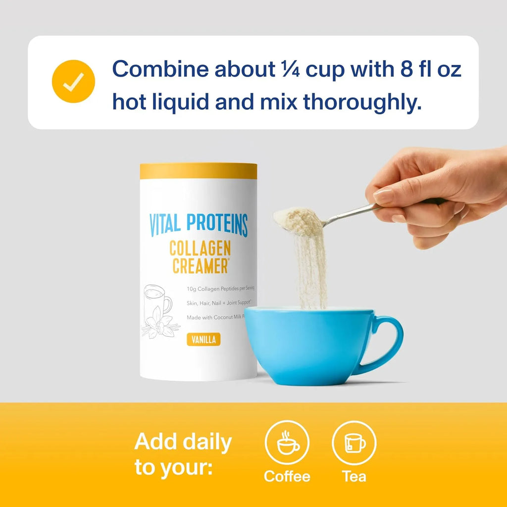 Vital Proteins Collagen Creamer Sustituto De Crema Con Colágeno 300 grs Sabor Vainilla