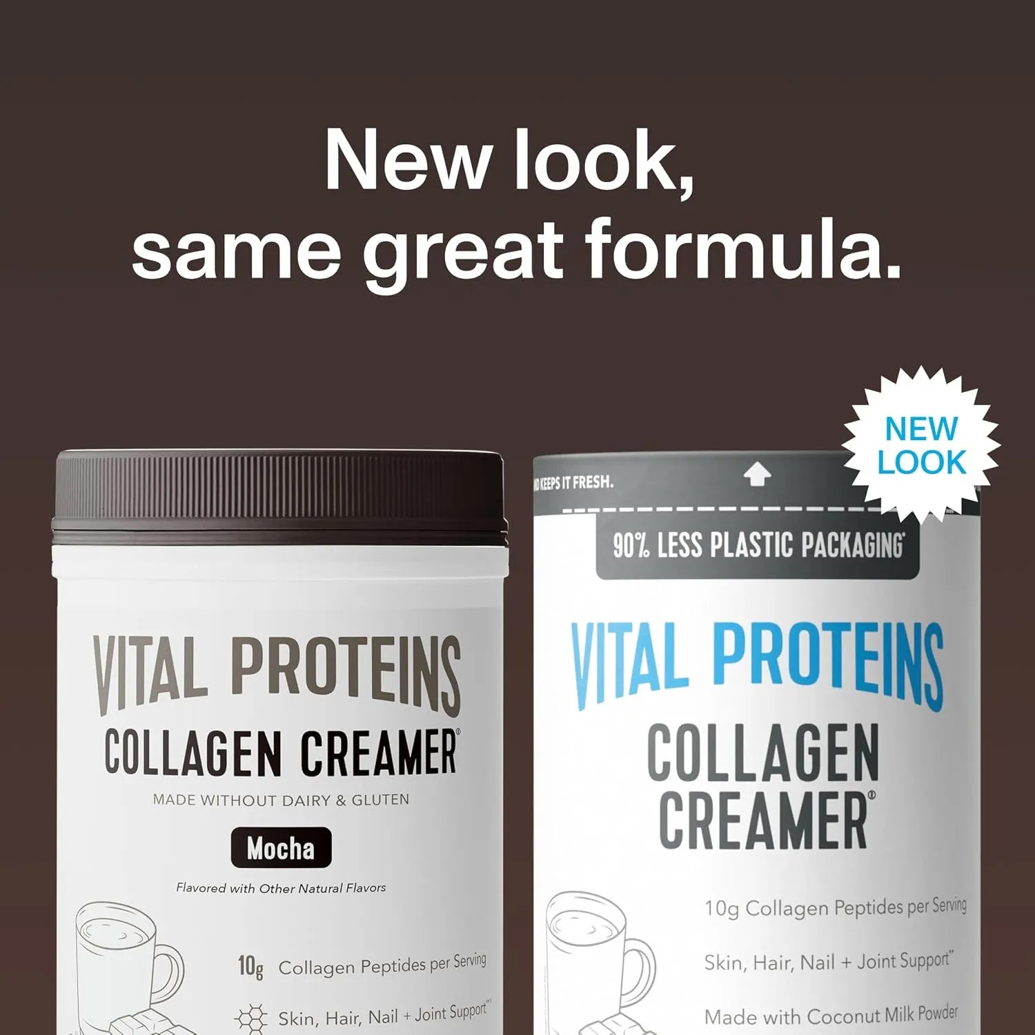 Vital Proteins Collagen Creamer Sustituto de Crema Con Colágeno 12 Servicios Sabor Mocha