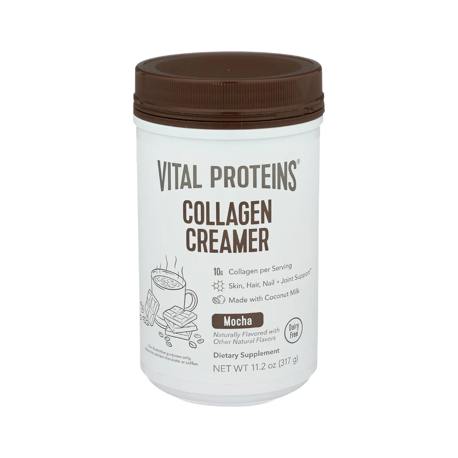 Vital Proteins Collagen Creamer Sustituto de Crema Con Colágeno 12 Servicios Sabor Mocha