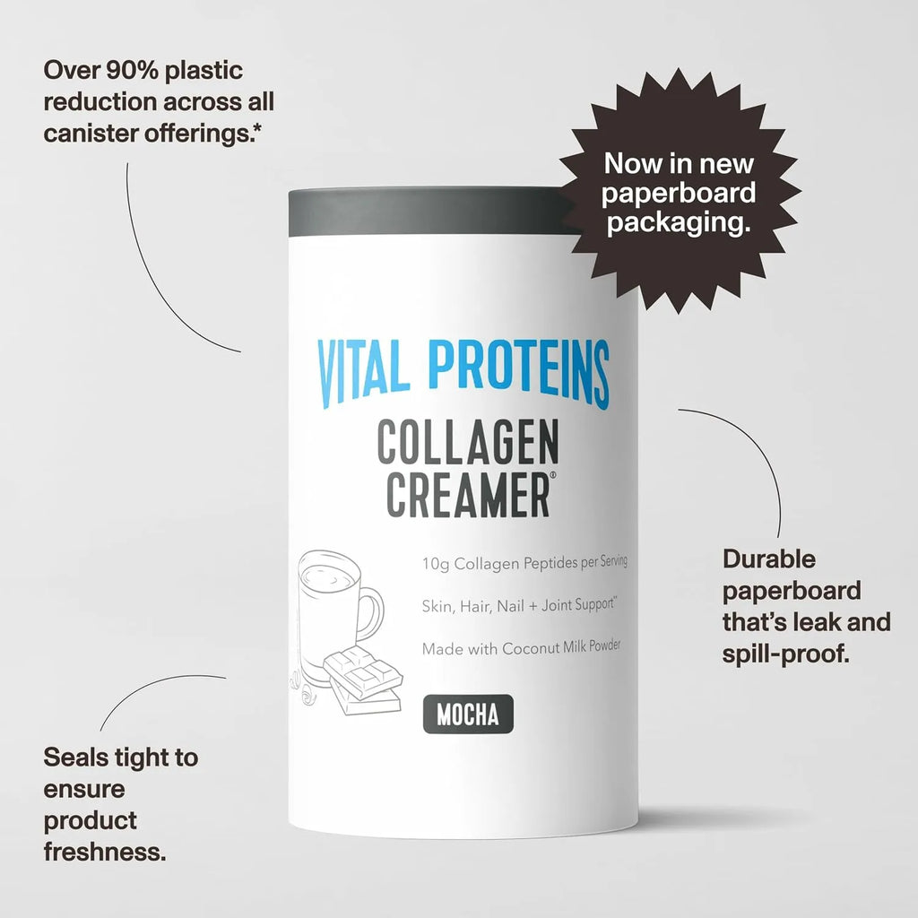 Vital Proteins Collagen Creamer Sustituto de Crema Con Colágeno 12 Servicios Sabor Mocha