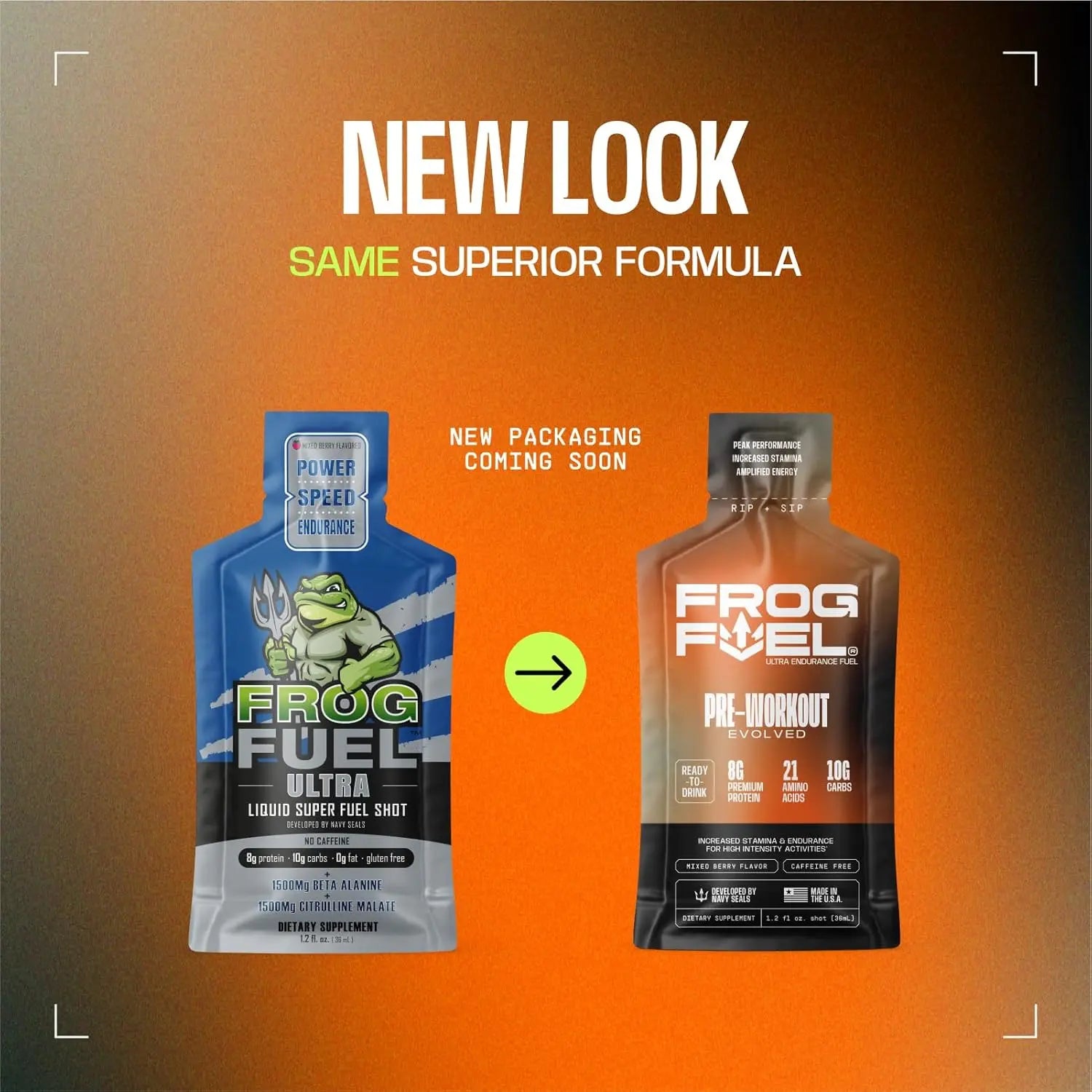 Frogfuel ultra pre entreno + proteina liquida 24 shots sfn mixed berry