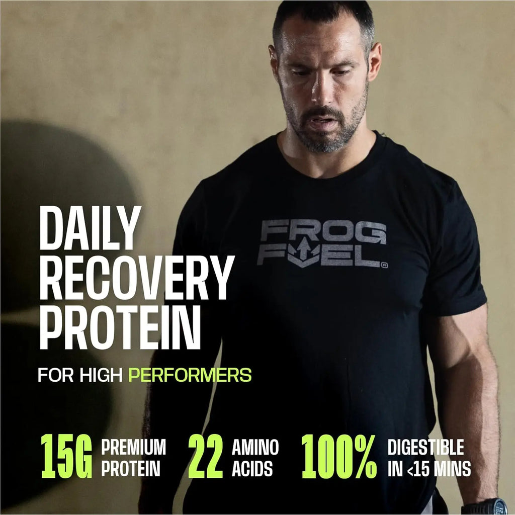 Frog Fuel Proteína Energética en Shot, 15g Colágeno, 80mg Cafeína, 30ml, Sin Azúcar