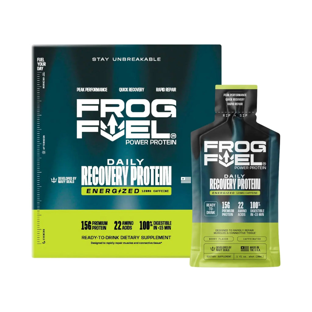 Frog Fuel Proteína Energética en Shot, 15g Colágeno, 80mg Cafeína, 30ml, Sin Azúcar