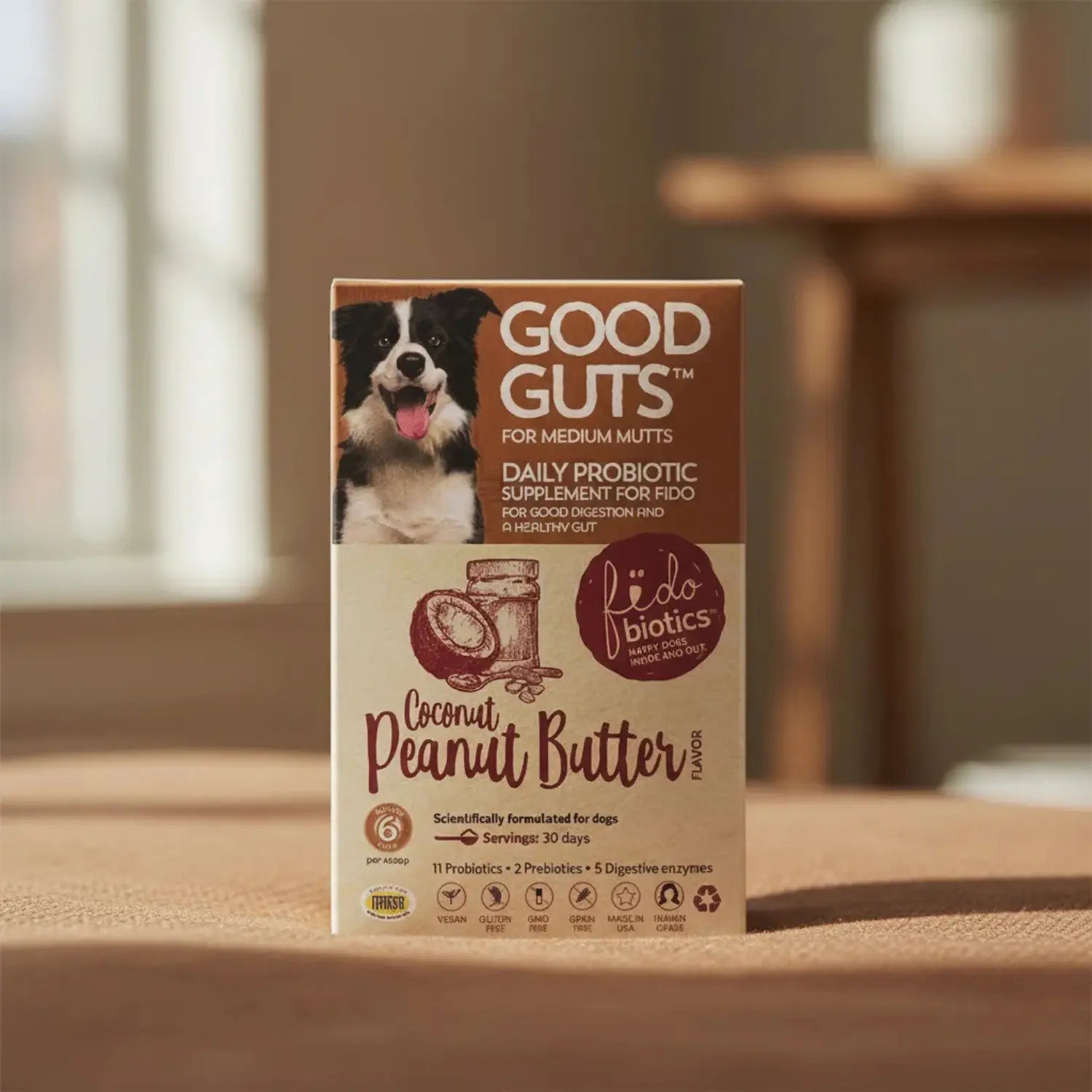 Fidobiotics Good Guts For Medium Mutts 6 Billion 30serv Sfn