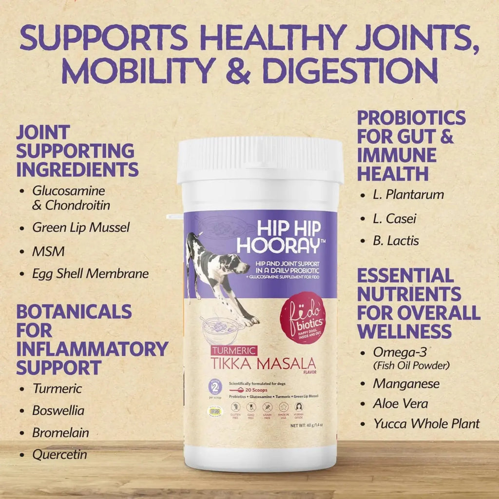 Fidobiotics Hip Hip Hooray Probiotico Para Perro 20serv Sfn