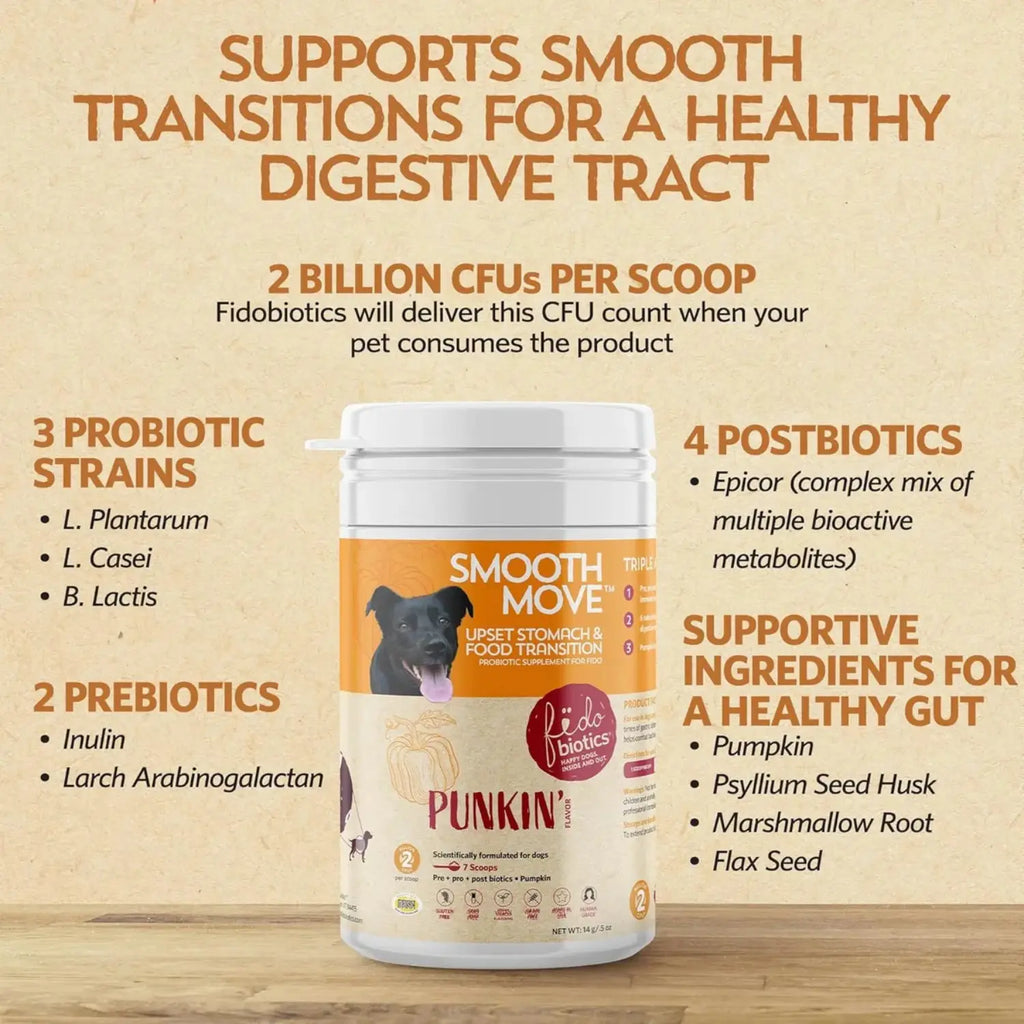 Fidobiotics Smooth Move Probiotico Para Perro 7serv Sfn