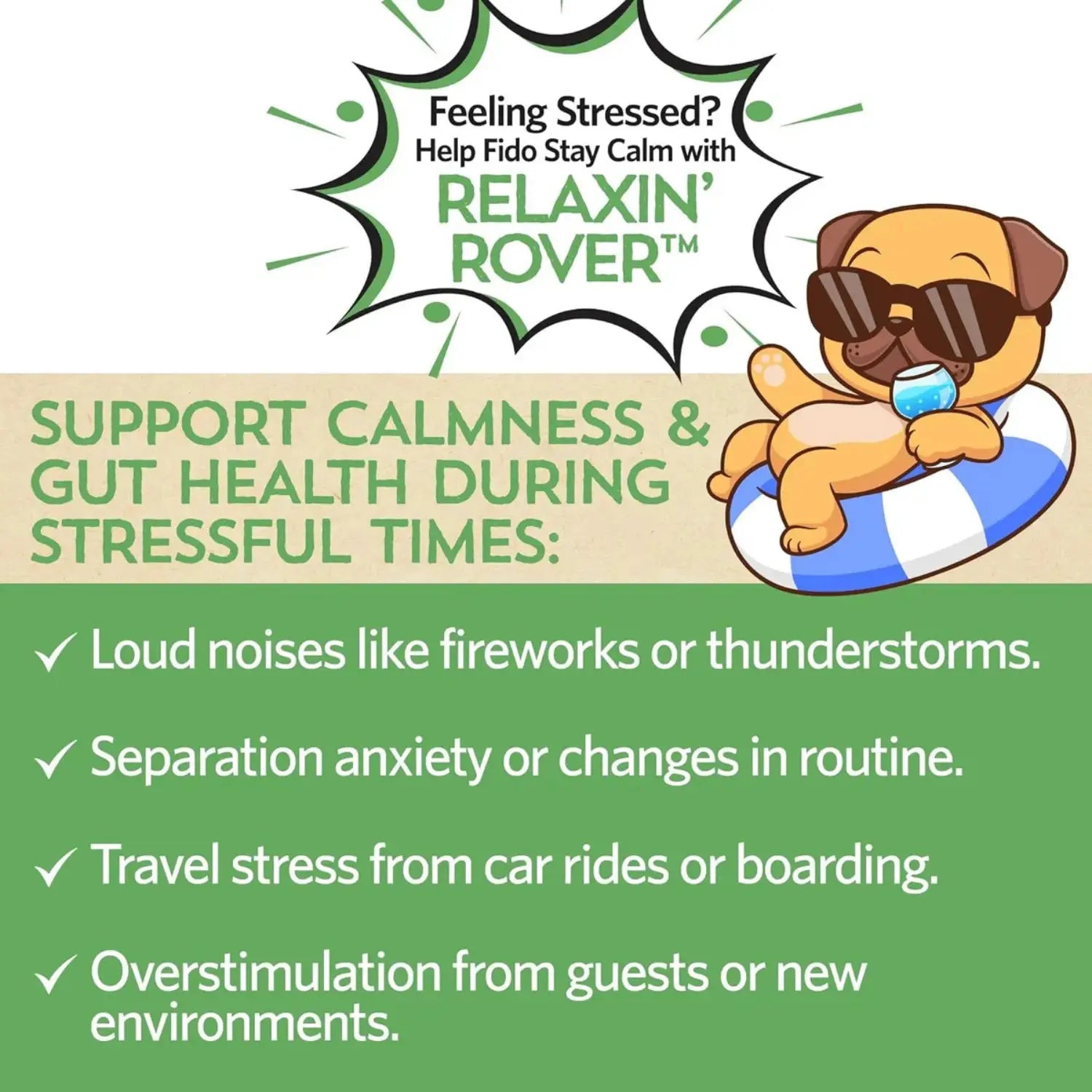 Fidobiotics Relaxin Rover Calmante Para Perros 20serv Sfn