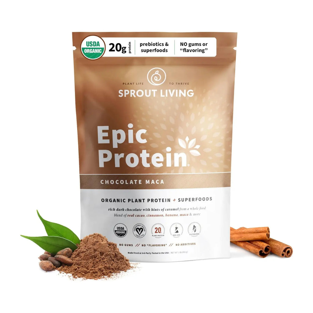 Sprout L Epic Protein Maca de Chocolate, Vegana 454 grs Sfn
