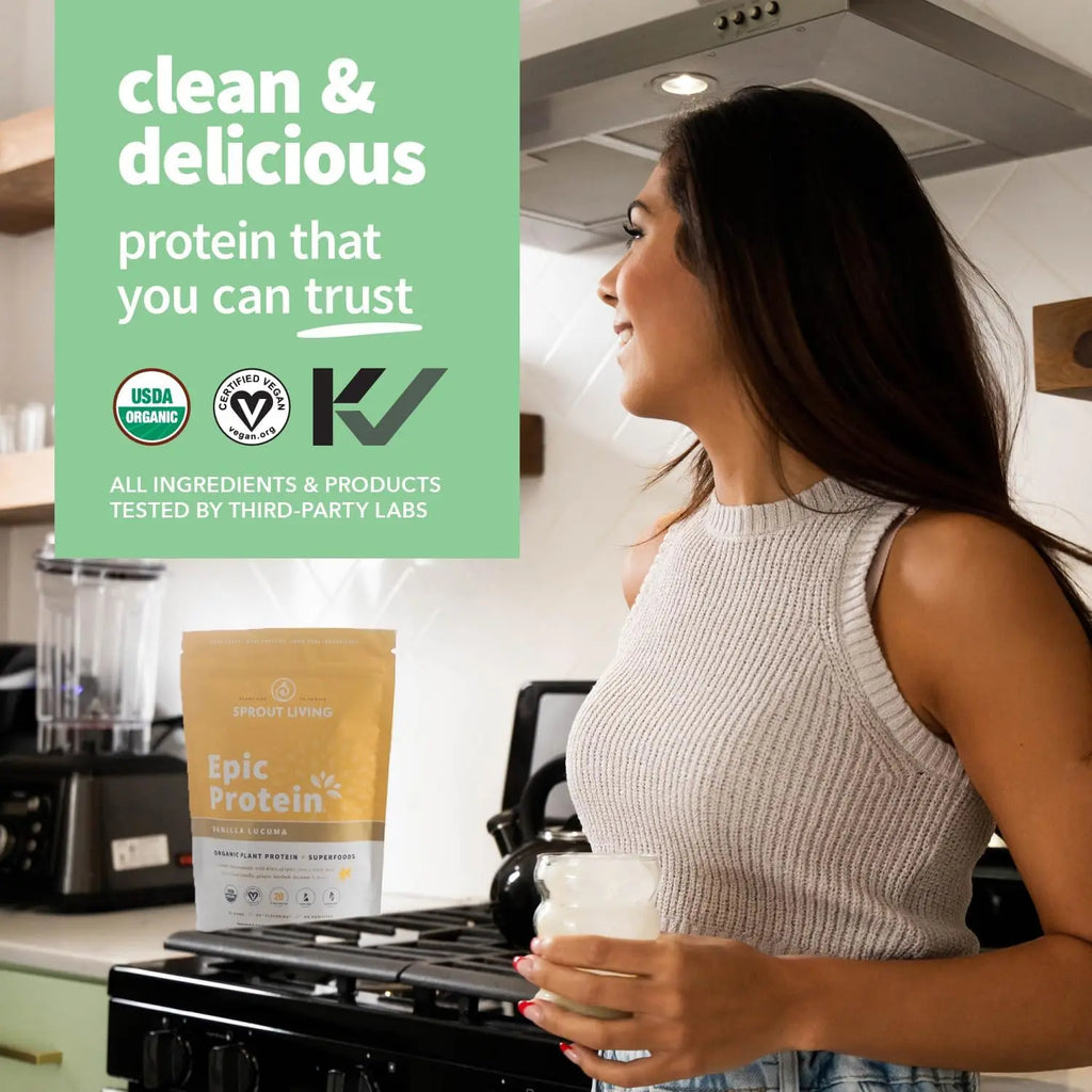 Sprout L Epic Protein Vainilla Lúcuma Vegana 455 Grs Sfn