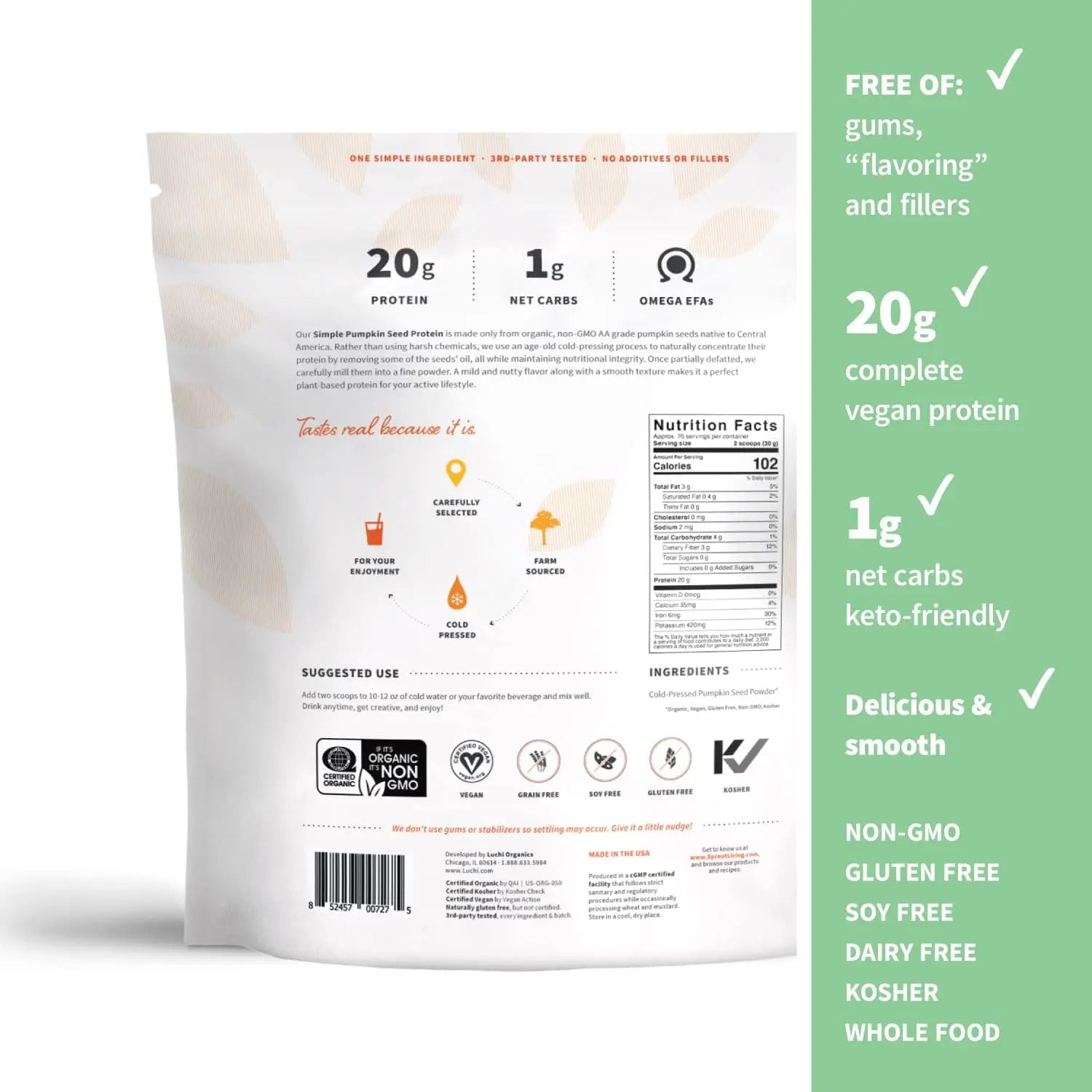 Simple Protein Pumpkin Seed 5 libras