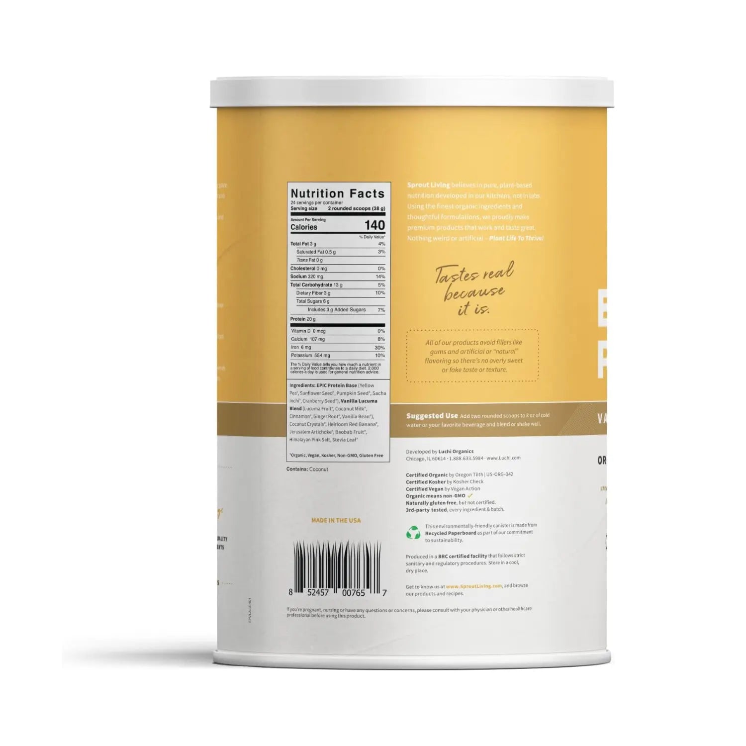Epic Protein Vanilla Lucuma 2 Libras