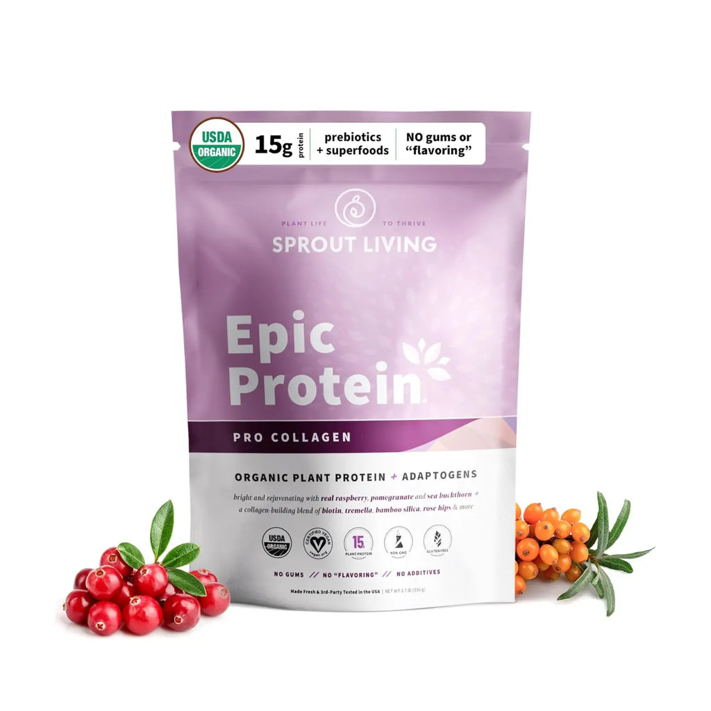 Sprout Living Epic Protein Pro colágeno, vegana  364gr Sfn