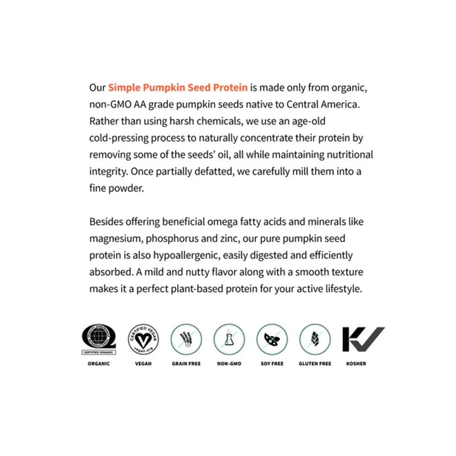 Simple Protein Pumpkin Seed 2 libras