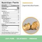 Organic Maca Root (Gelatinized) Powder 1 libra