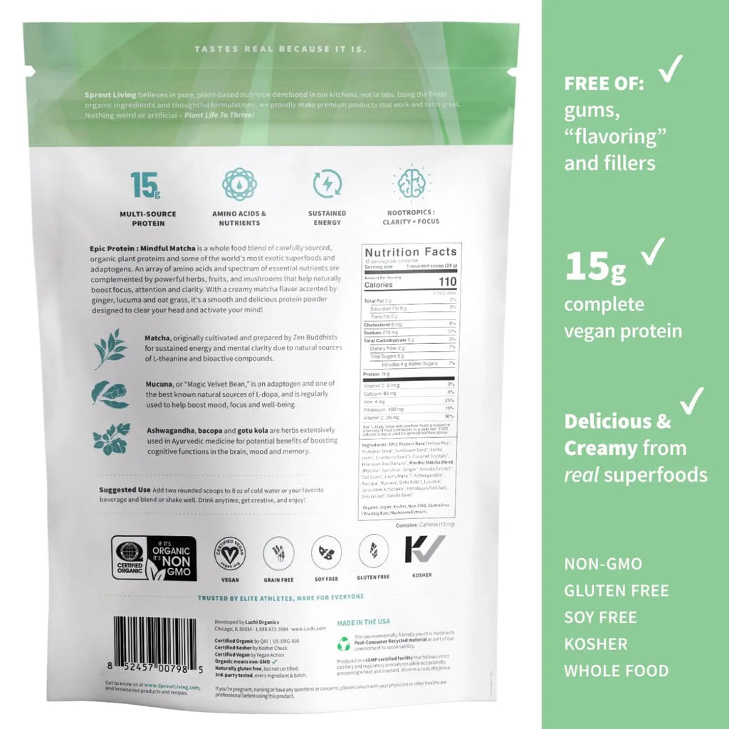 Epic Protein Mindful Matcha 7 libras