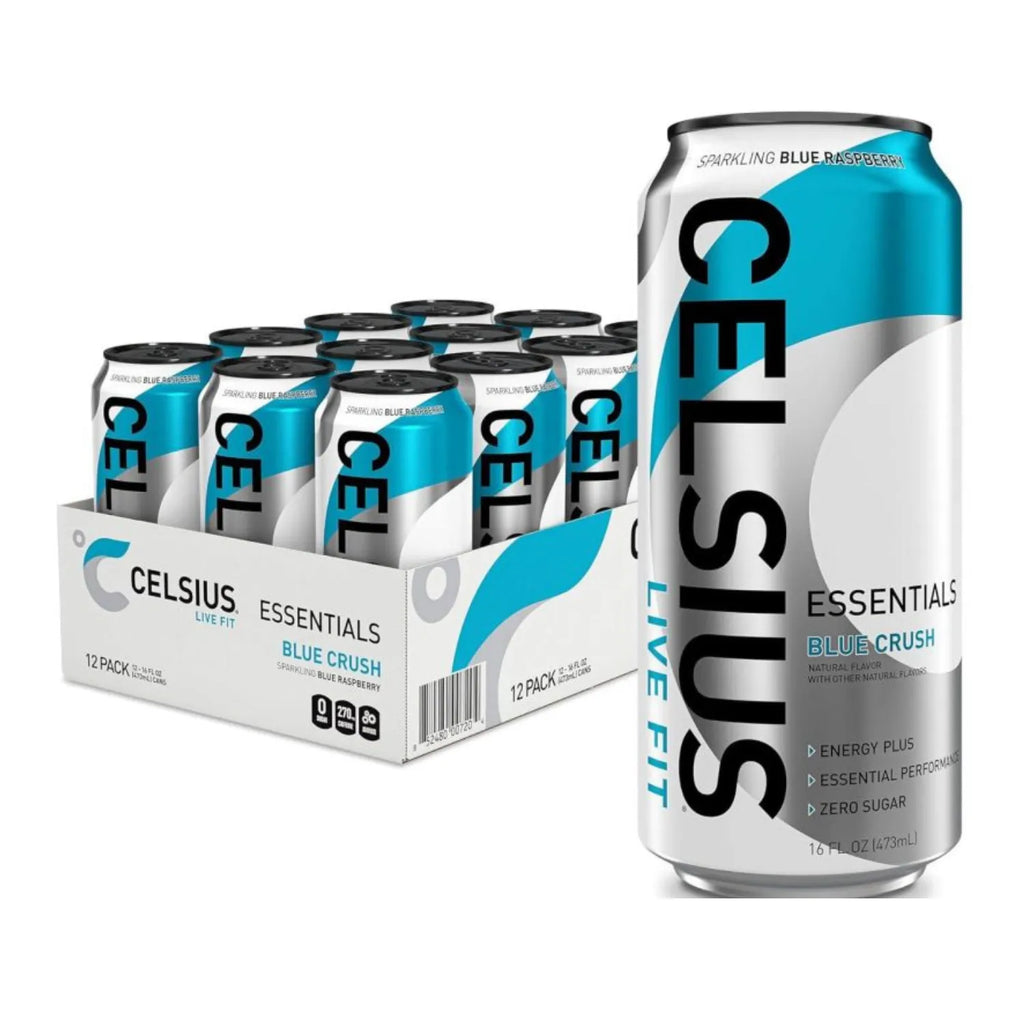 Celsius Essentials Sparkling Blue Crush 473 ml 12 Pack