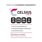 Celsius Essentials Bebida Energética Carbonatada Sabor Dragonberry Sin Azúcar, 12 Latas de 473 ml