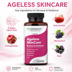 LifeSeasons, Ageless SkinCare™, Renovación y luminosidad, 90 cápsulas