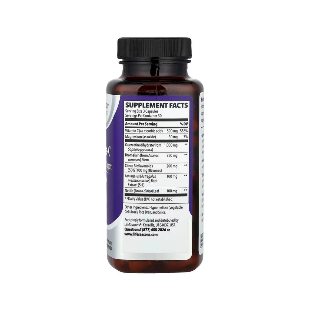 LifeSeasons, Breathe-X, Allergy & Sinus Support con 90 Capsulas Veg