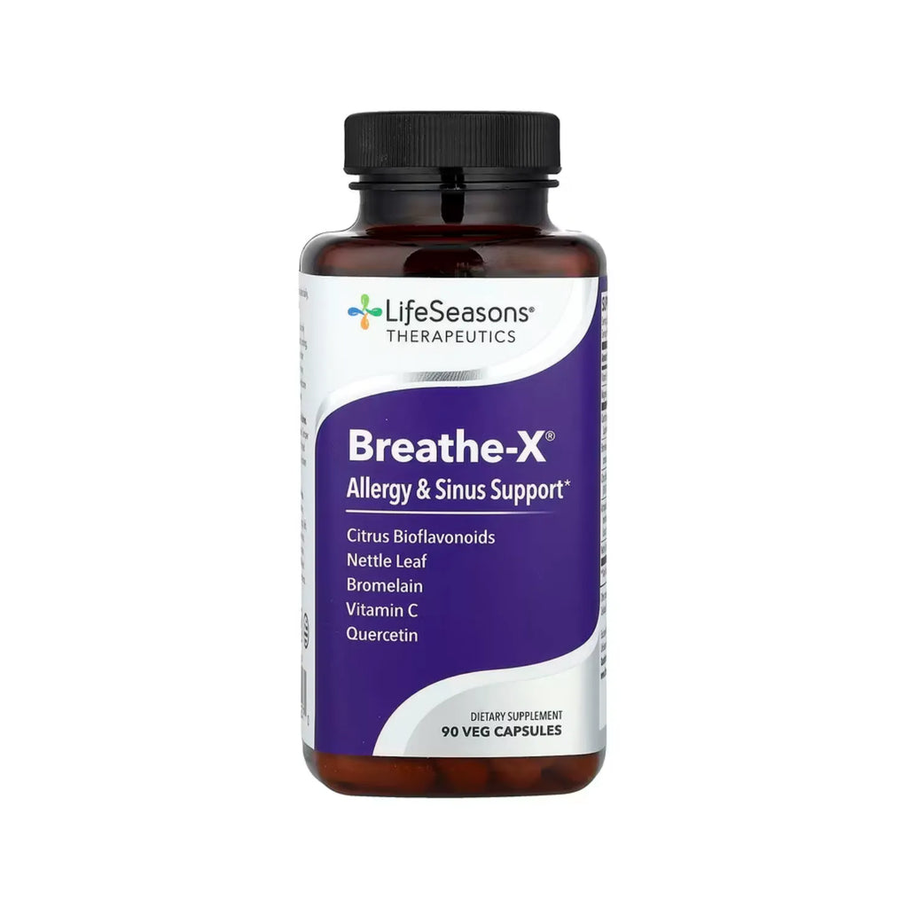 LifeSeasons, Breathe-X, Allergy & Sinus Support con 90 Capsulas Veg