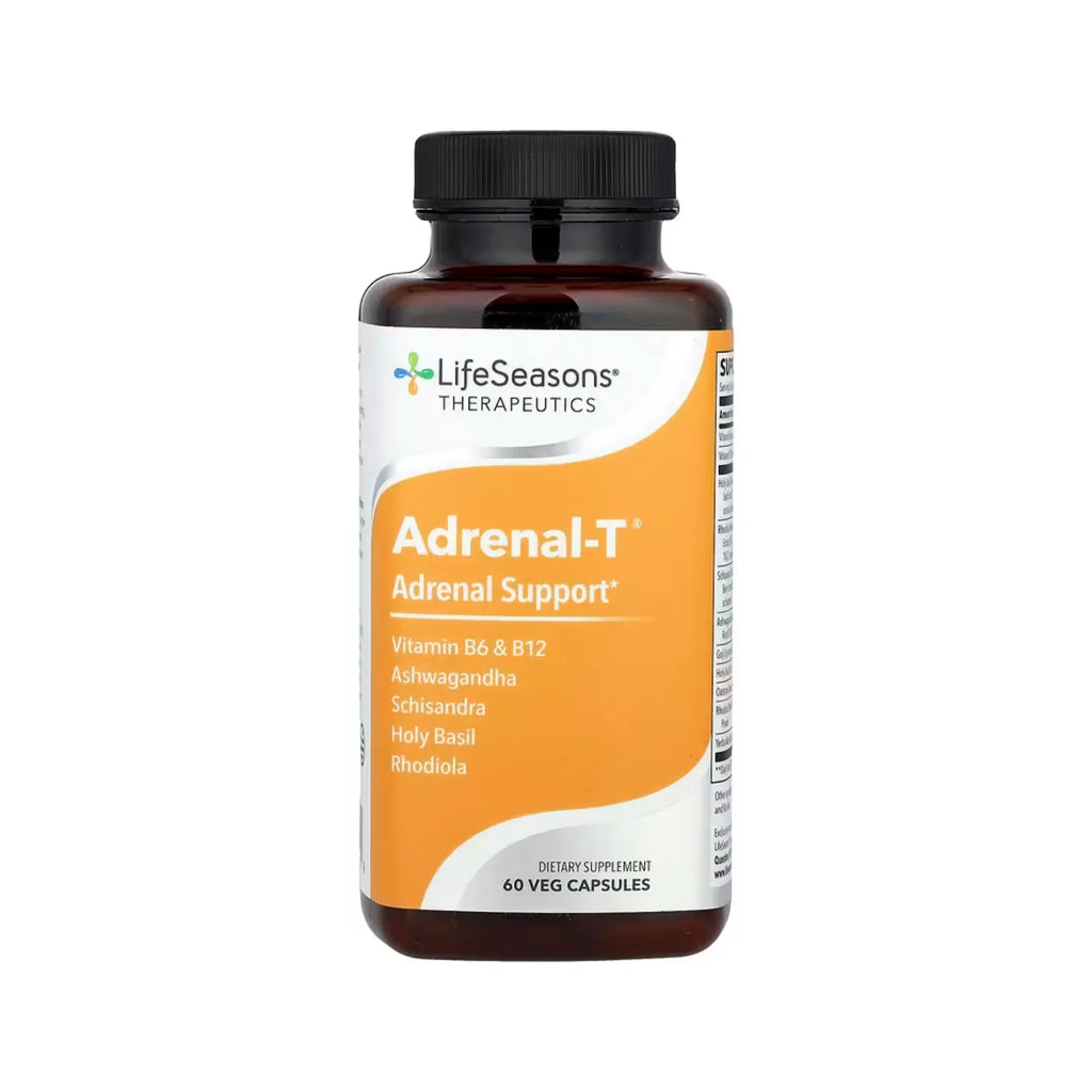 LifeSeasons, Adrenal-T, Apoyo adrenal, 60 cápsulas vegetarianas