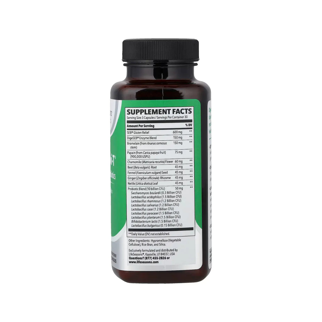 LifeSeasons, Digestivi-T Enzymes + Probiotics 90 Capsulas