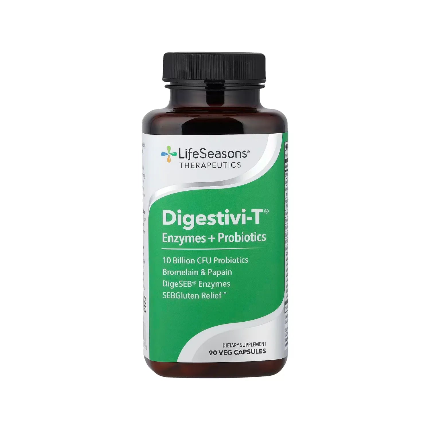 LifeSeasons, Digestivi-T Enzymes + Probiotics 90 Capsulas