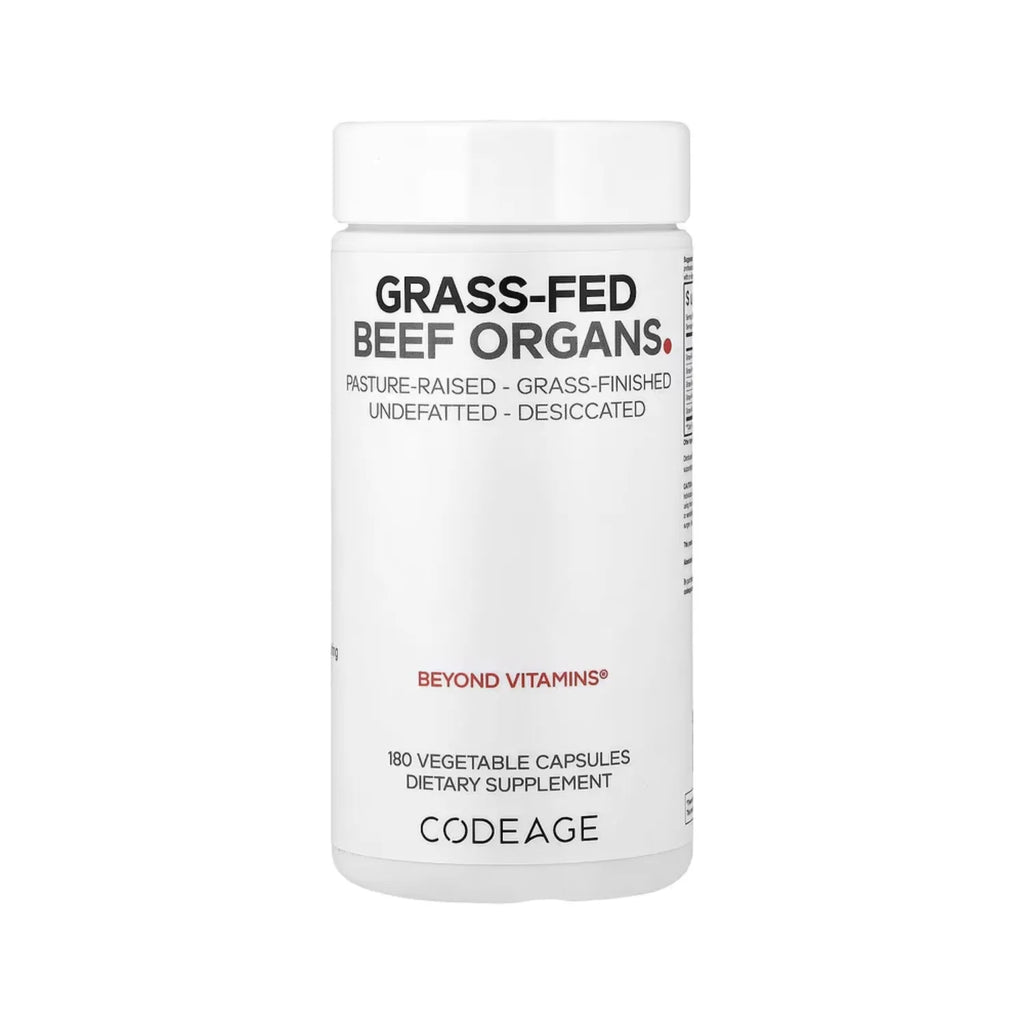 Codeage, Órganos De Reses Alimentadas Con Pasturas, 180 Cápsulas Vegetales