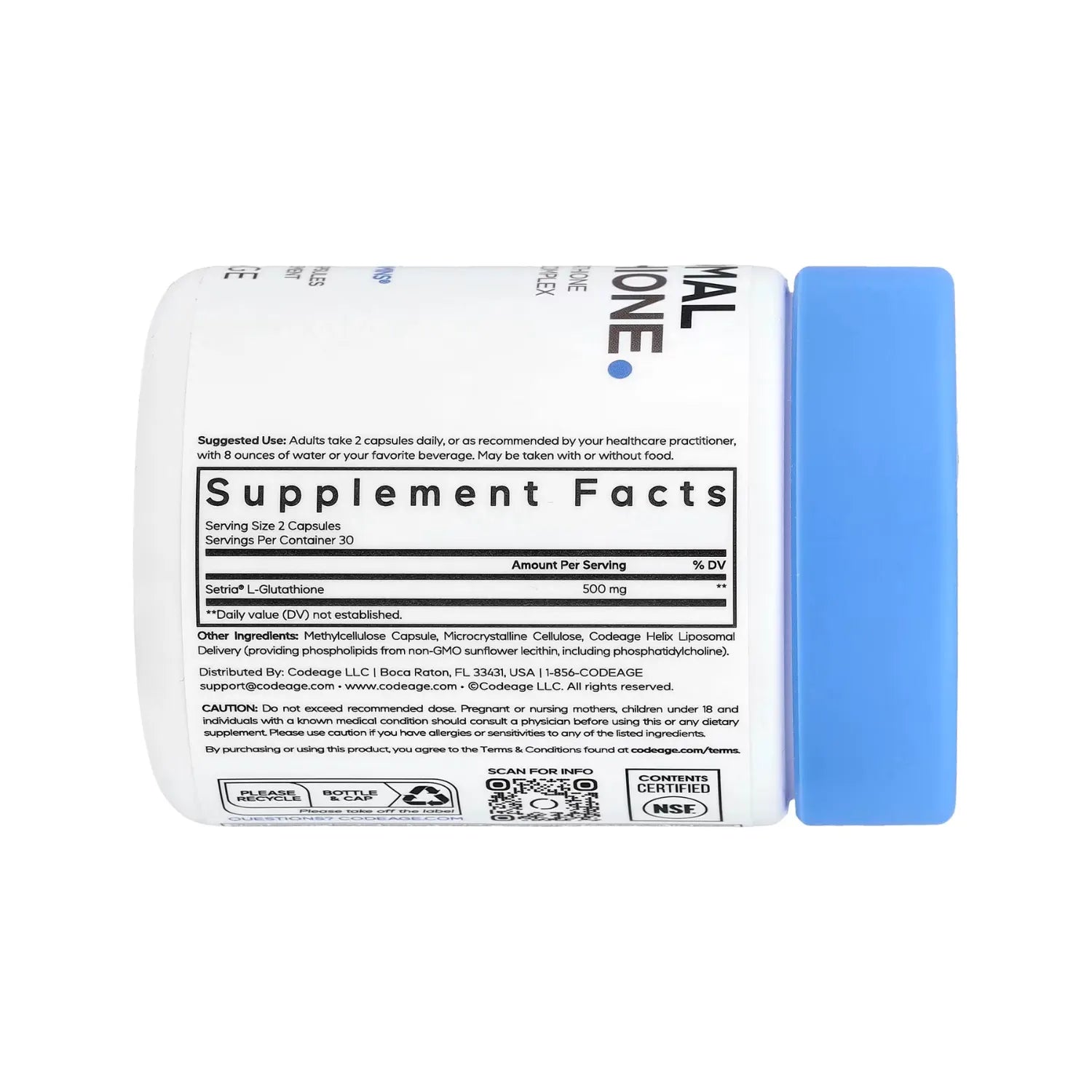 Codeage Liposomal Glutathione 60 Capsulas