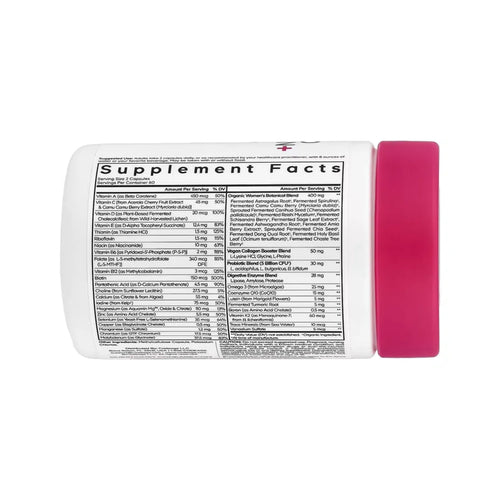 Codeage, Suplemento Multivitamínico Fermentado Para Mujeres, 120 Cápsulas Vegetales