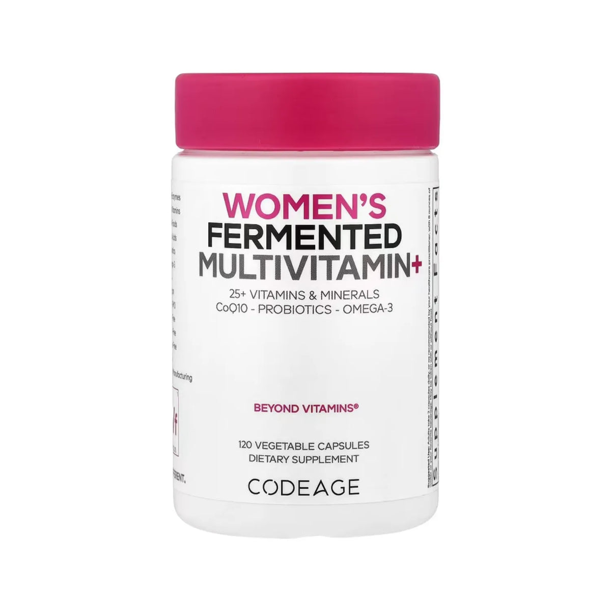 Codeage, Suplemento Multivitamínico Fermentado Para Mujeres, 120 Cápsulas Vegetales
