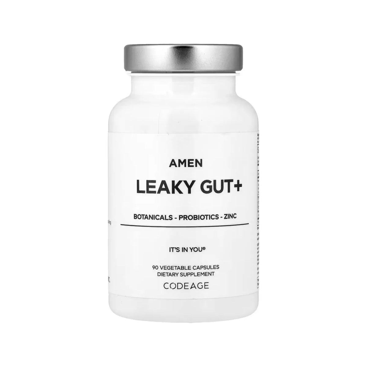 Codeage, Amén, Síndrome Del Intestino Permeable + Plantas Medicinales, Probióticos Y Zinc, 90 Cápsulas Vegetales