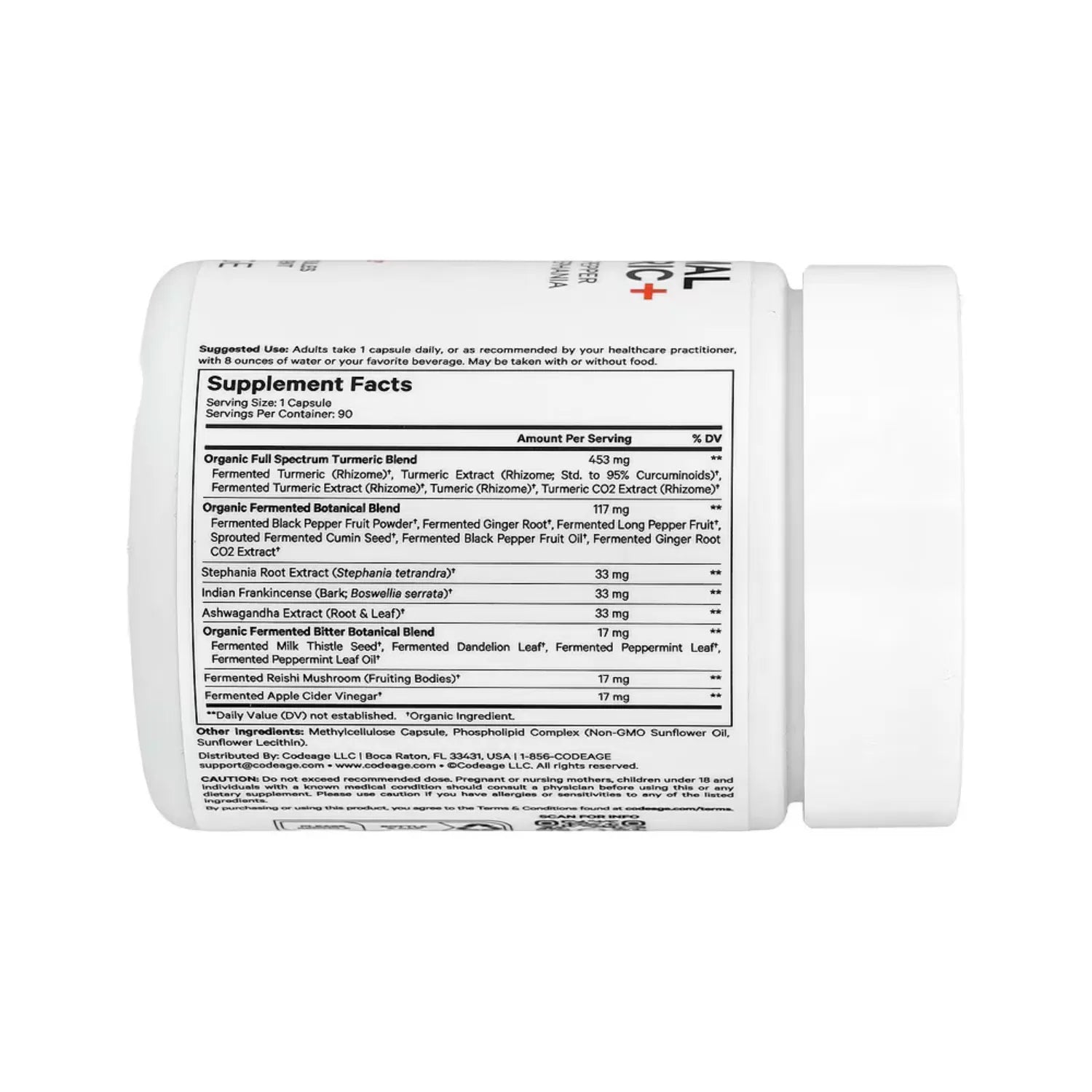 Codeage Cúrcuma Liposomal y más Con 90 Cápsulas Vegetales
