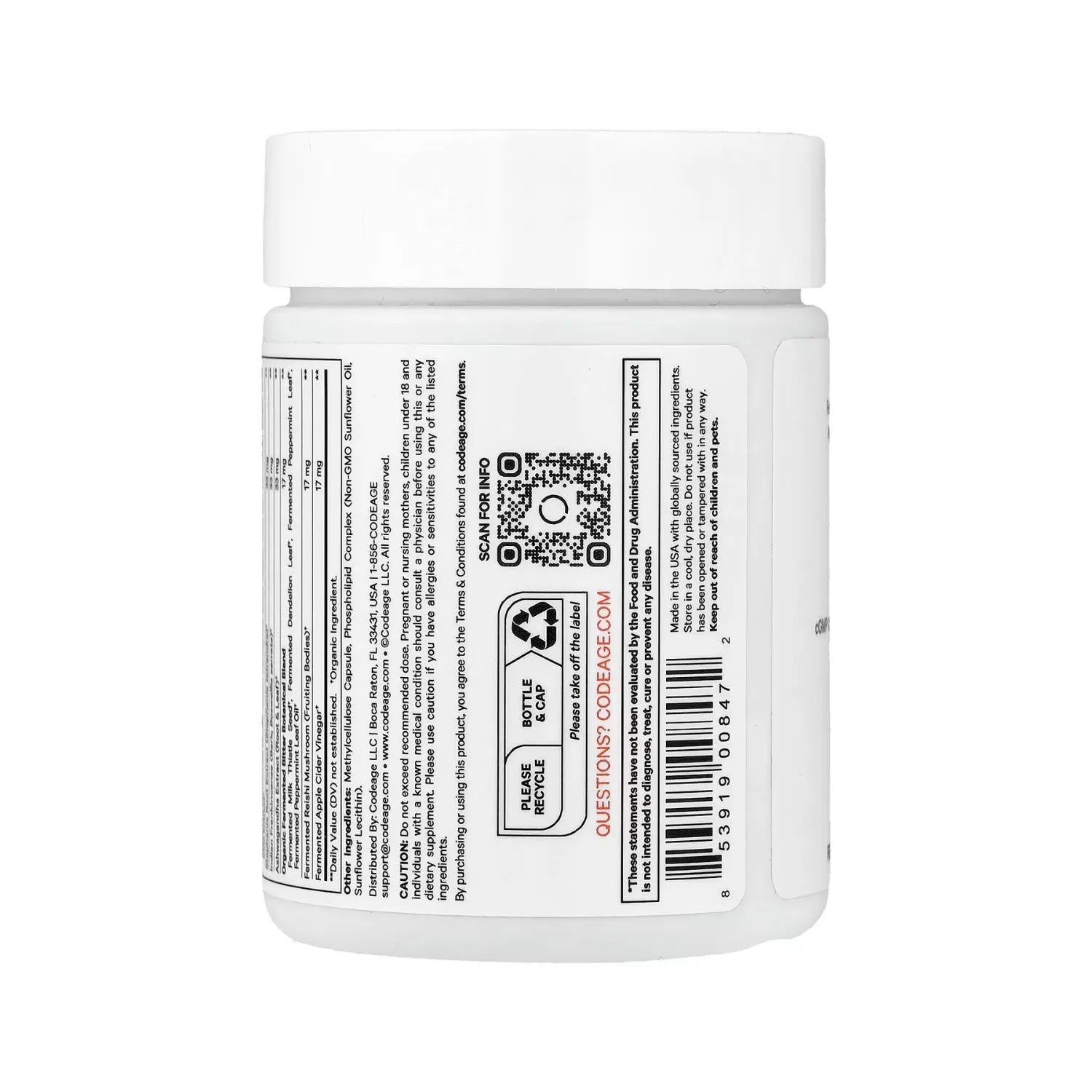 Codeage Cúrcuma Liposomal y más Con 90 Cápsulas Vegetales