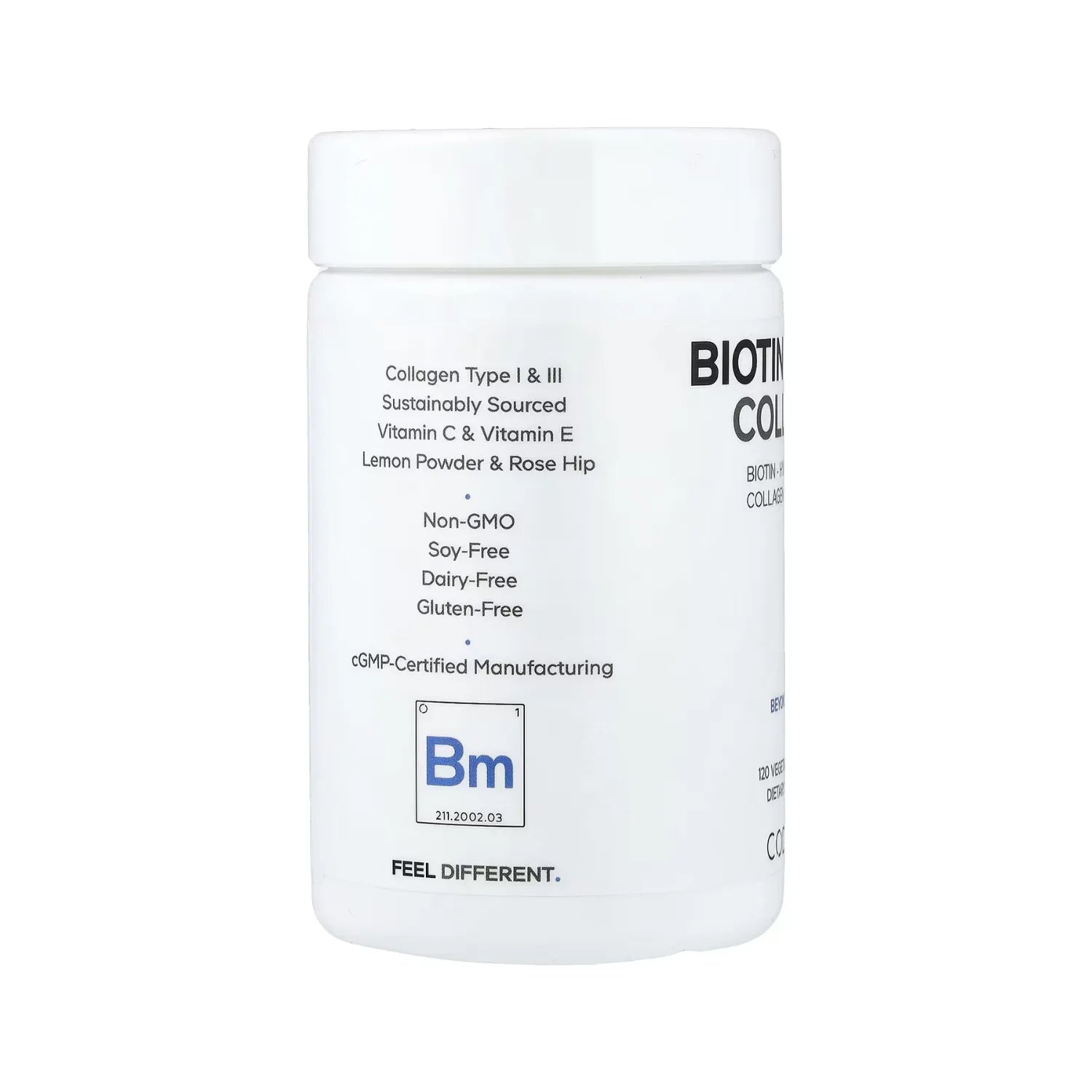 Codeage, Colágeno Marino Con Biotina + Ácido Hialurónico- Multivitamínico, 120 Cápsulas Vegetales